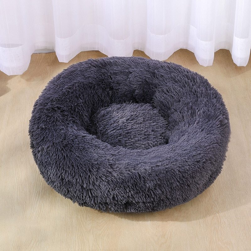 Cute Comfy Donut Shaped Pet Bed