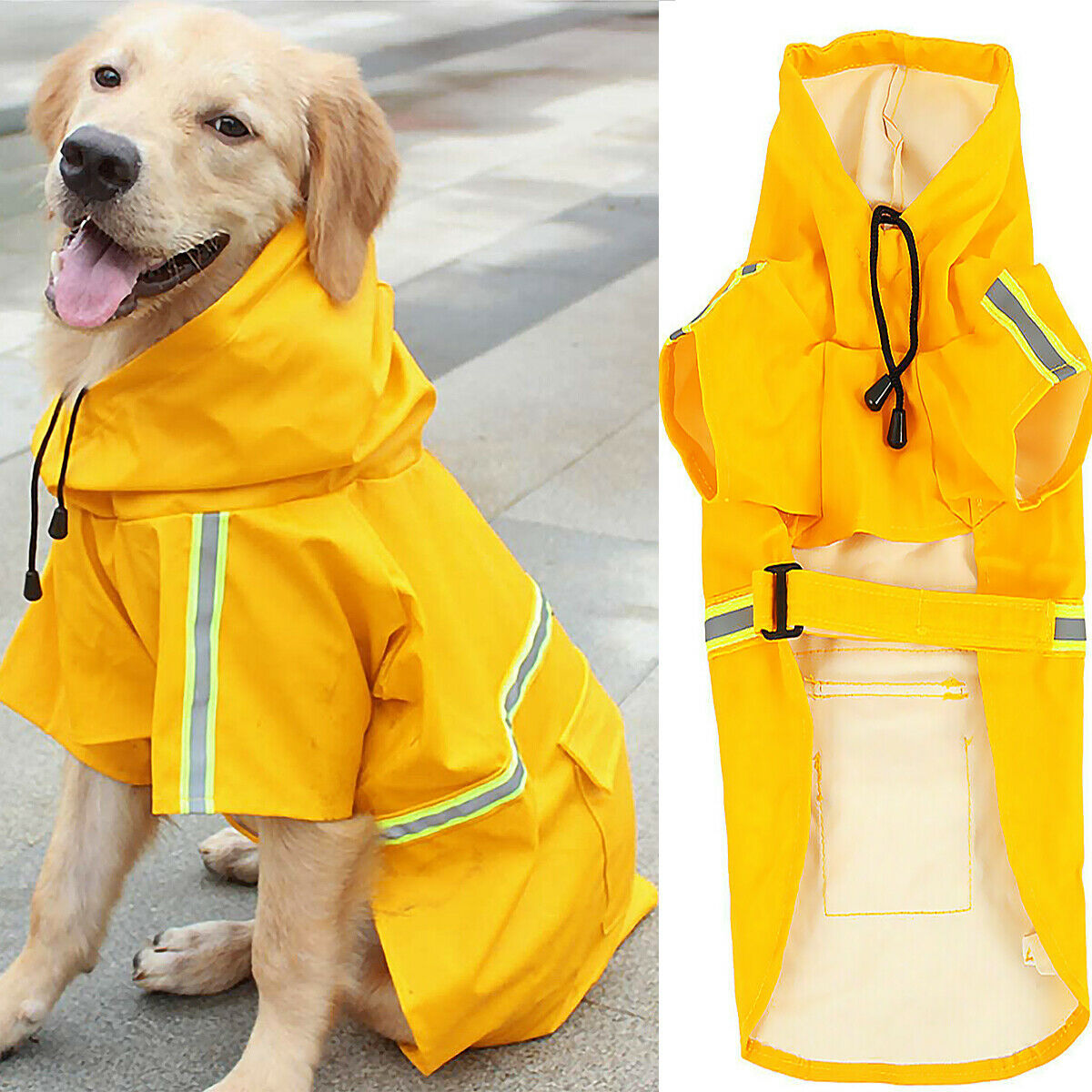 Waterproof Reflective Dog Raincoat