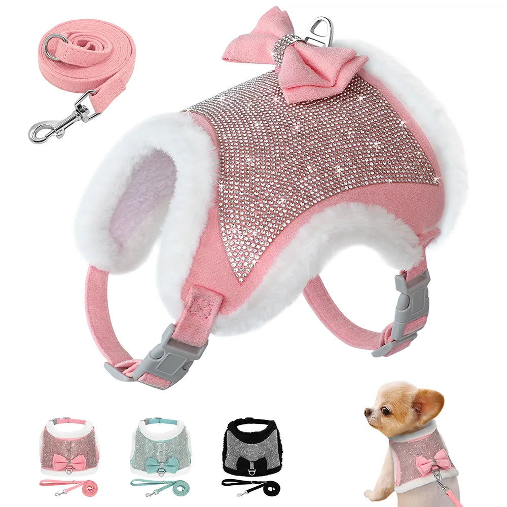 Rhinestone Dog Harness