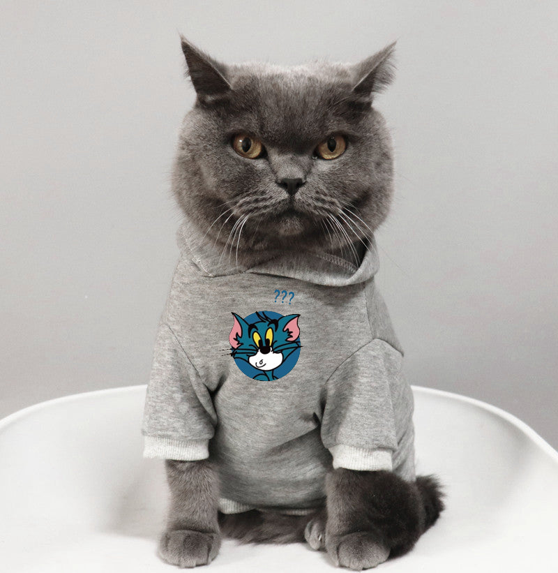 Breathable Cat Sweatshirt – Lightweight Spring & Summer Pet Clothing