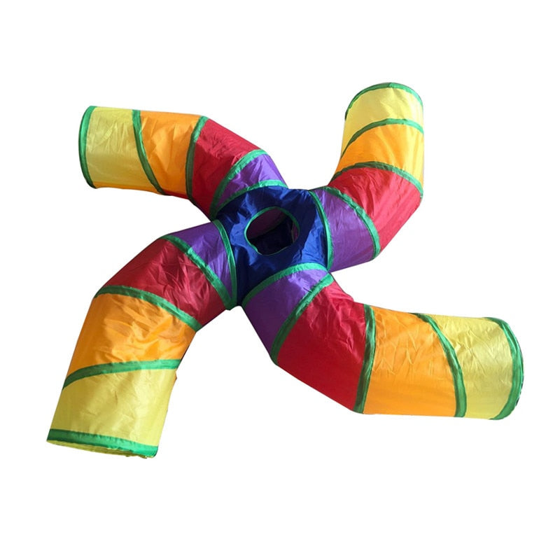 Indoor 2/3/4 5-way Collapsible Pet Tunnel