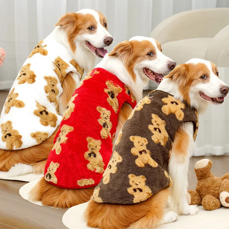 **Plush Bear Dog Sweater – Warm Winter Jacket (3XL-6XL)**