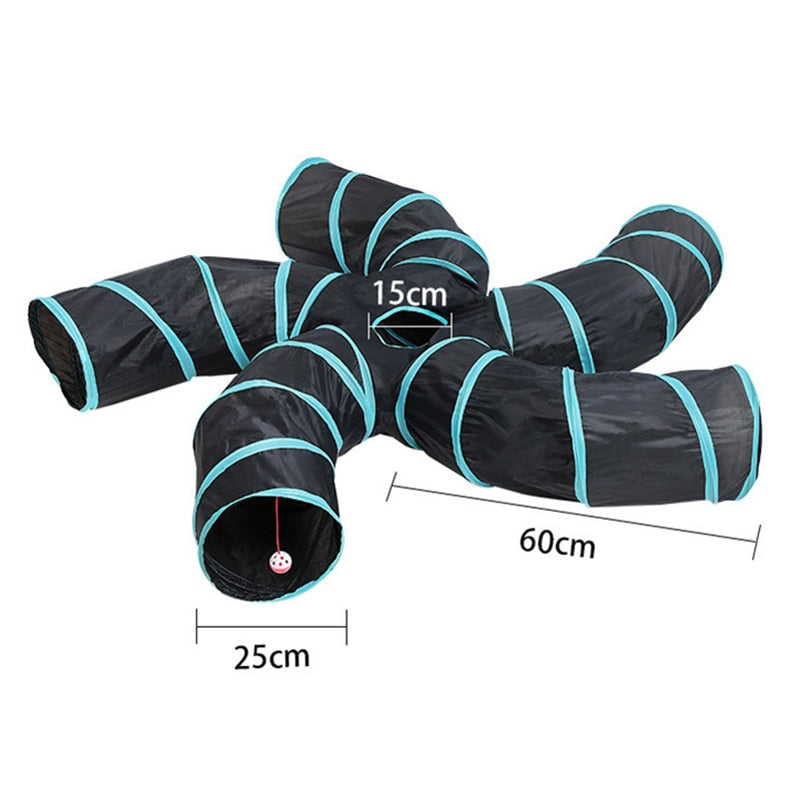 Indoor 2/3/4 5-way Collapsible Pet Tunnel