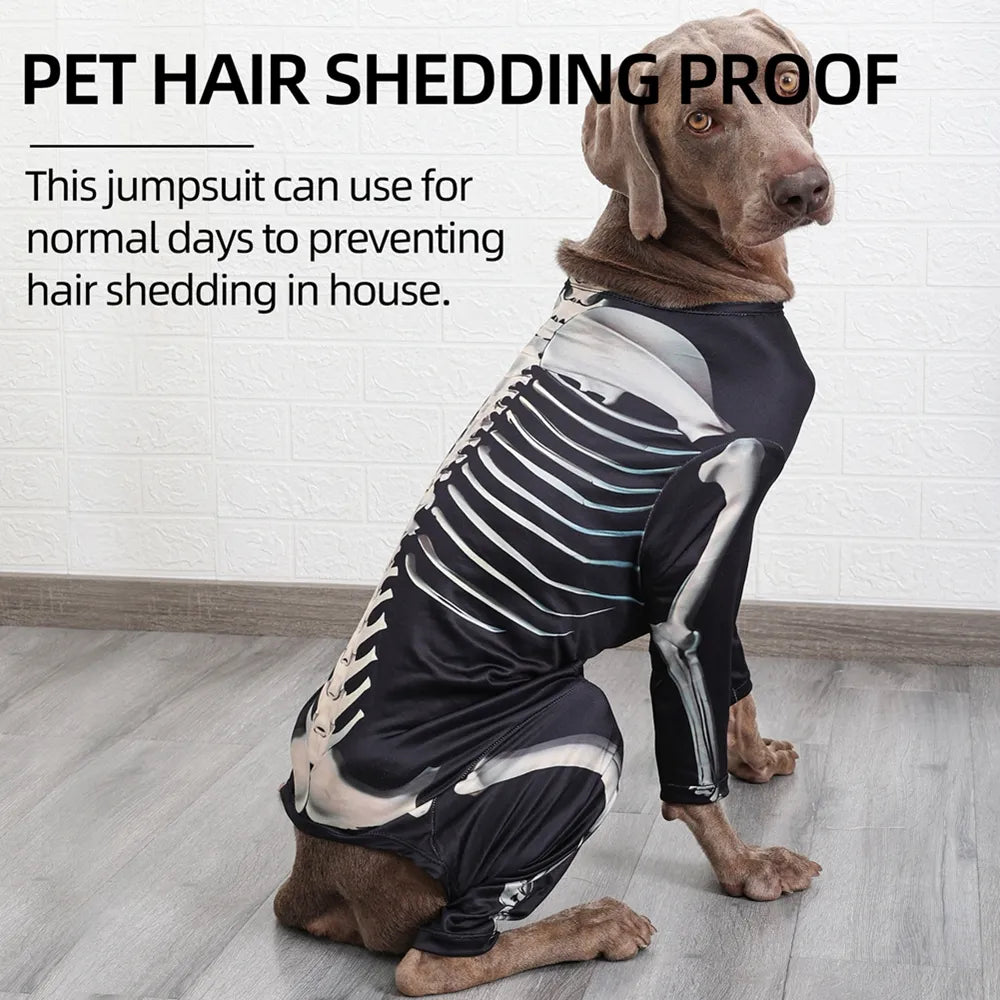 Skeleton Halloween Dog Costume