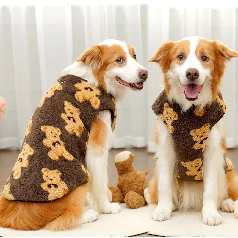 **Plush Bear Dog Sweater – Warm Winter Jacket (3XL-6XL)**