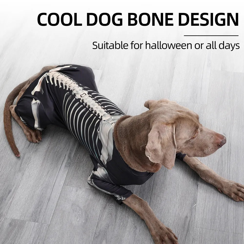Skeleton Halloween Dog Costume