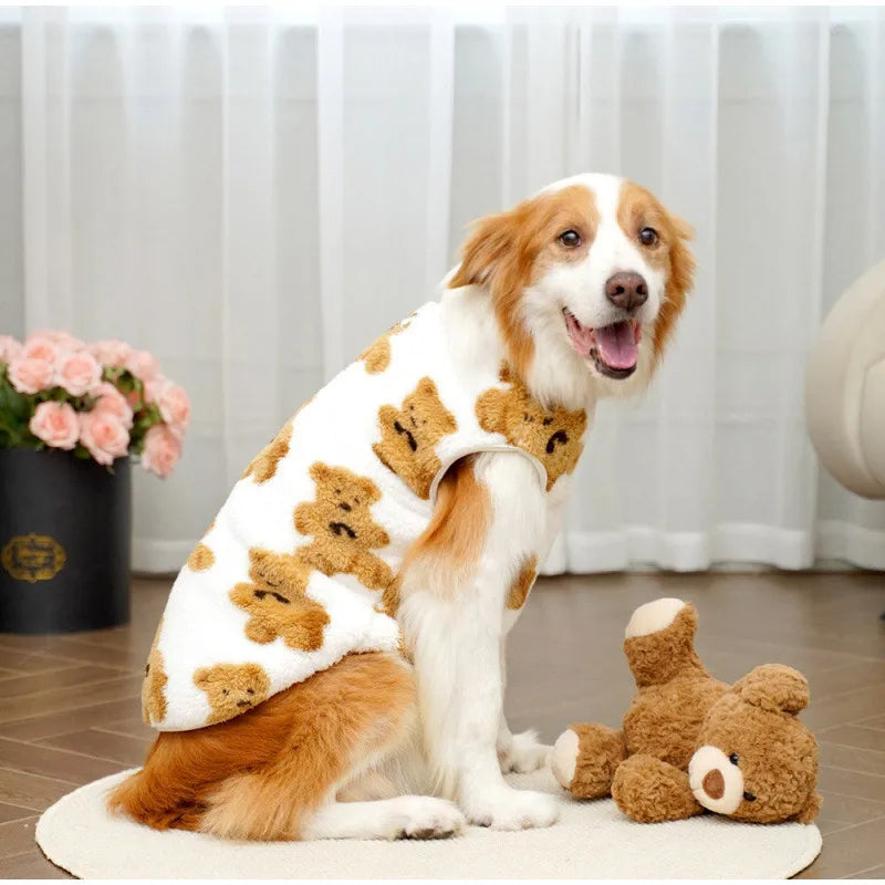 **Plush Bear Dog Sweater – Warm Winter Jacket (3XL-6XL)**