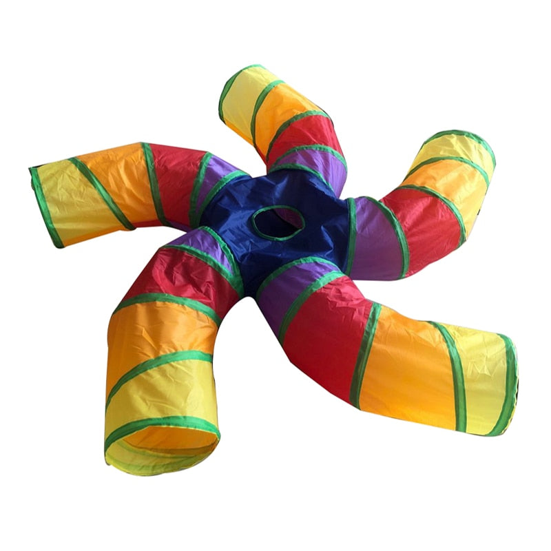 Indoor 2/3/4 5-way Collapsible Pet Tunnel
