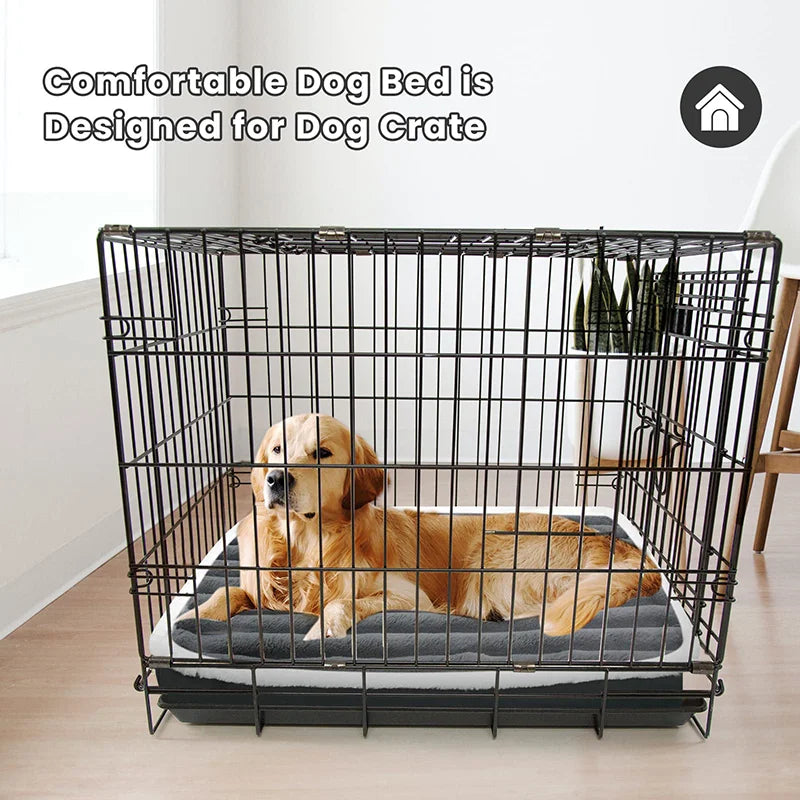 Washable Dog Bed Mat – Removable Zippered Pet Mattress Cushion for Small & Medium Dogs