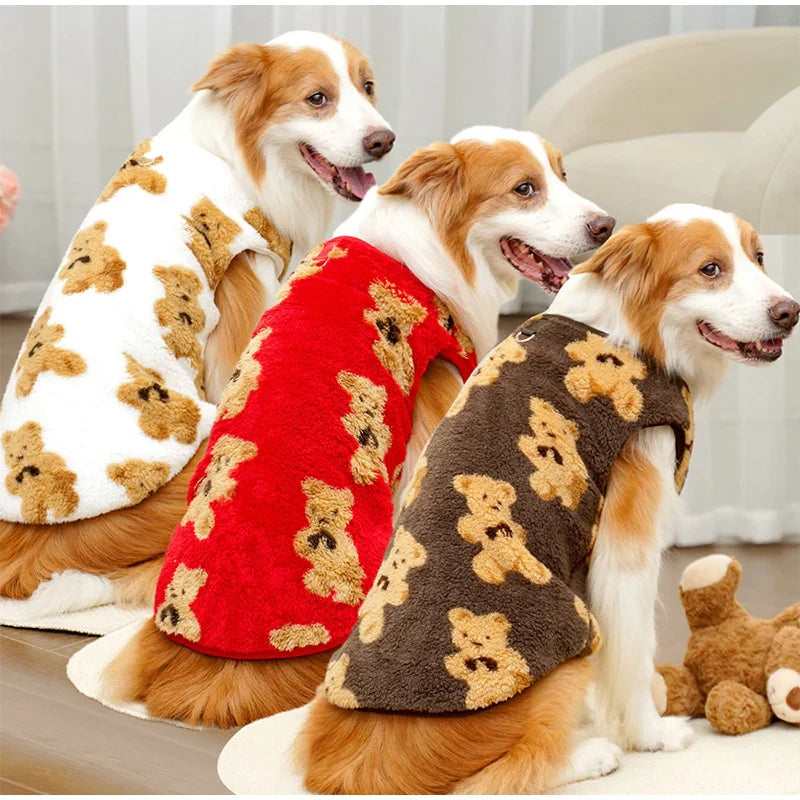 **Plush Bear Dog Sweater – Warm Winter Jacket (3XL-6XL)**