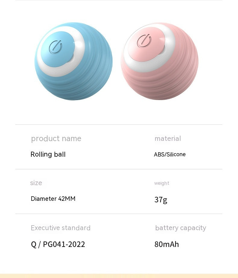 Automatic-Bouncing Rolling Ball Smart Cat Toy