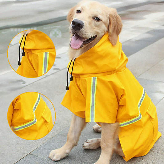 Waterproof Reflective Dog Raincoat