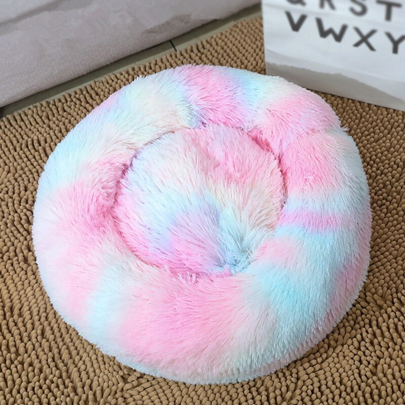 Cute Comfy Donut Shaped Pet Bed