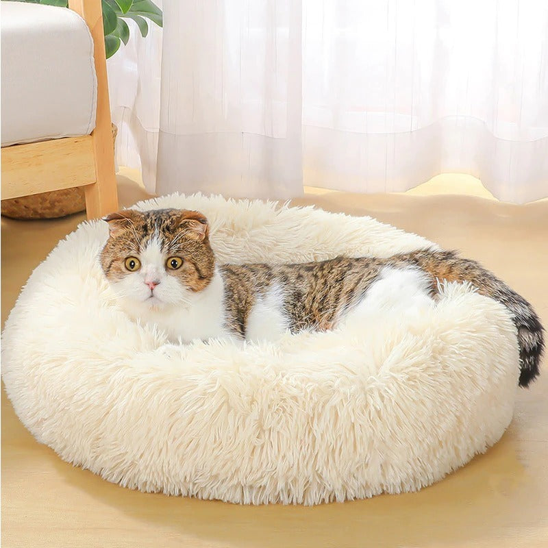 Cute Comfy Donut Shaped Pet Bed