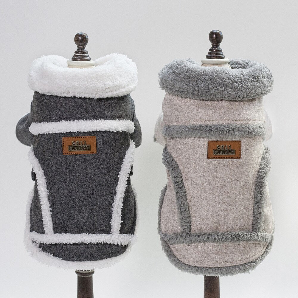 Winter Dog Jacket for French Bulldog & Small Dogs – Thick Warm Pet Coat for Cold Weather, Puppy Outdoor Clothes