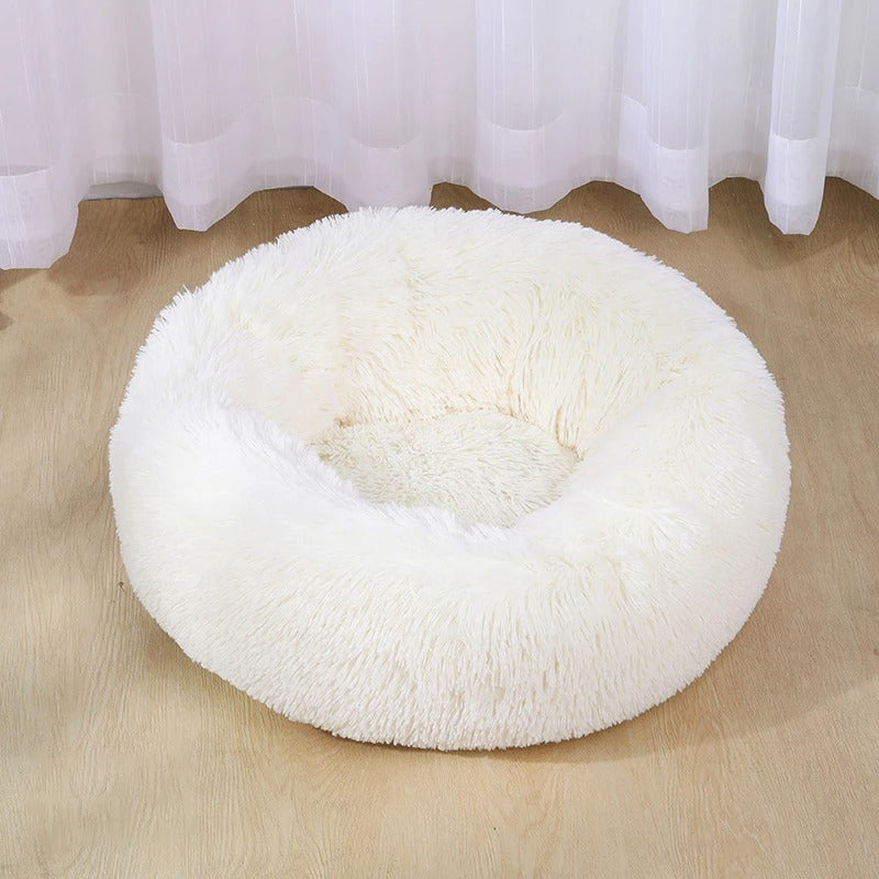 Cute Comfy Donut Shaped Pet Bed