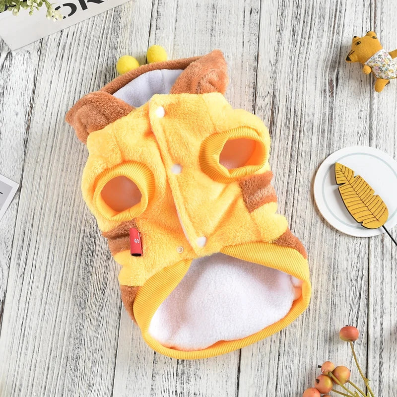 Yellow Bee Dog Jacket – Winter 8XL Coat for French Bulldogs & Large Breeds