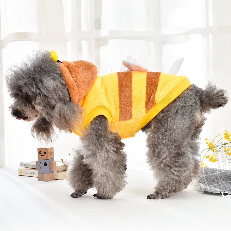 Yellow Bee Dog Jacket – Winter 8XL Coat for French Bulldogs & Large Breeds