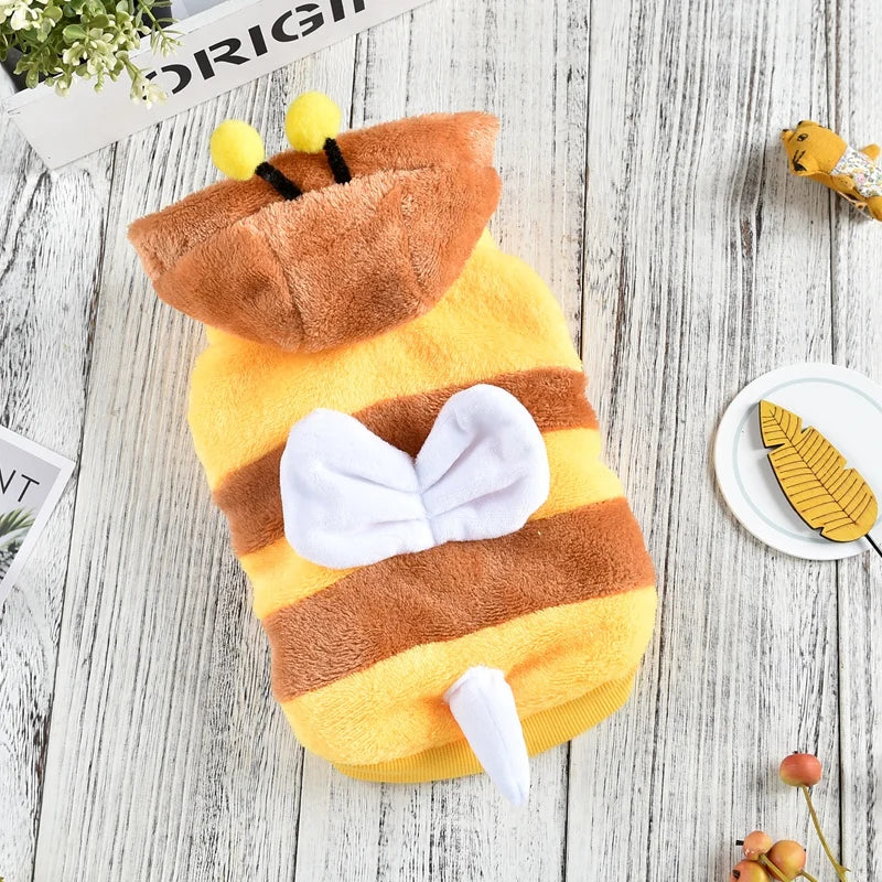 Yellow Bee Dog Jacket – Winter 8XL Coat for French Bulldogs & Large Breeds
