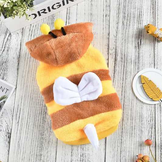 Yellow Bee Dog Jacket – Winter 8XL Coat for French Bulldogs & Large Breeds
