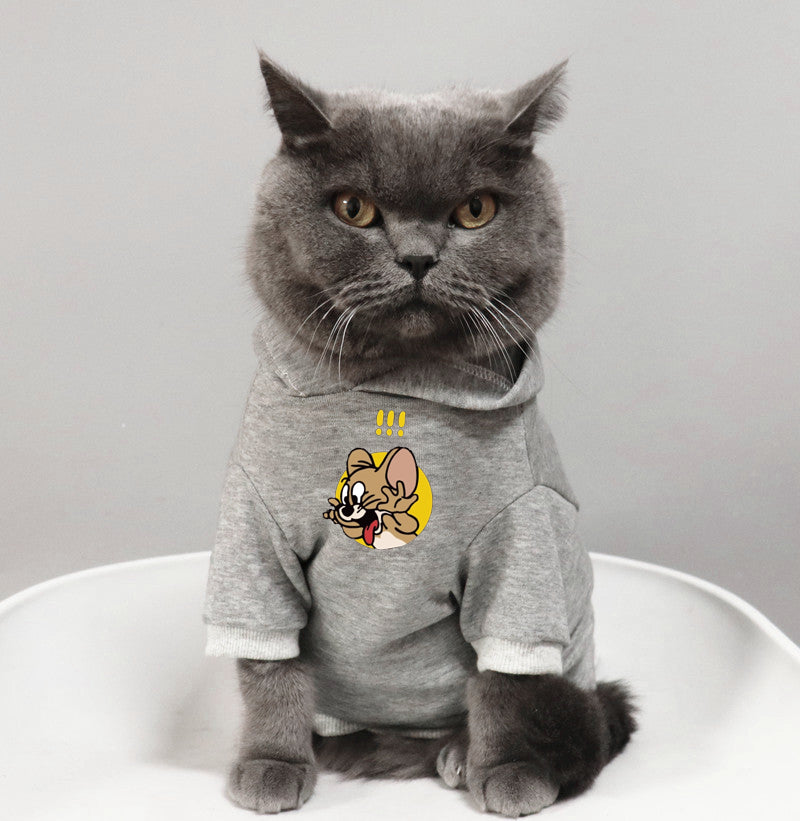Breathable Cat Sweatshirt – Lightweight Spring & Summer Pet Clothing