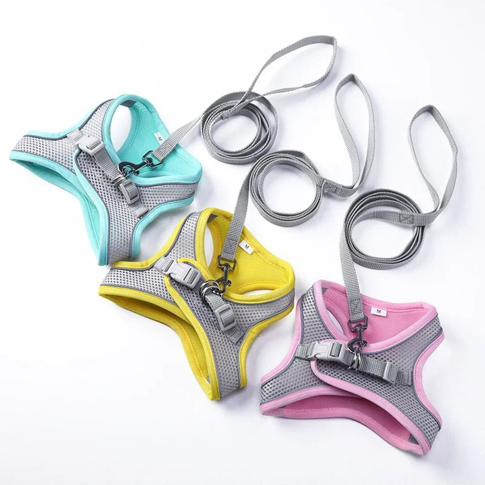 Adjustable Cat Harness & Leash Set