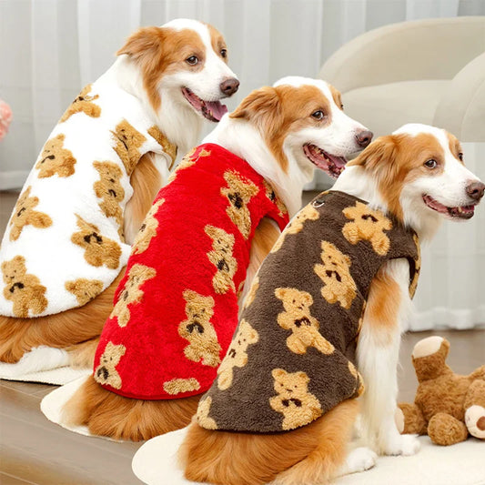 **Plush Bear Dog Sweater – Warm Winter Jacket (3XL-6XL)**