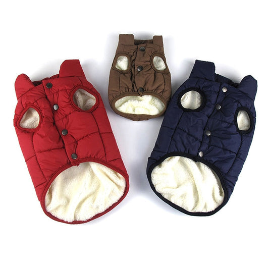 Cozy Winter Dog Coat – Warm & Stylish- Cotton Fleece