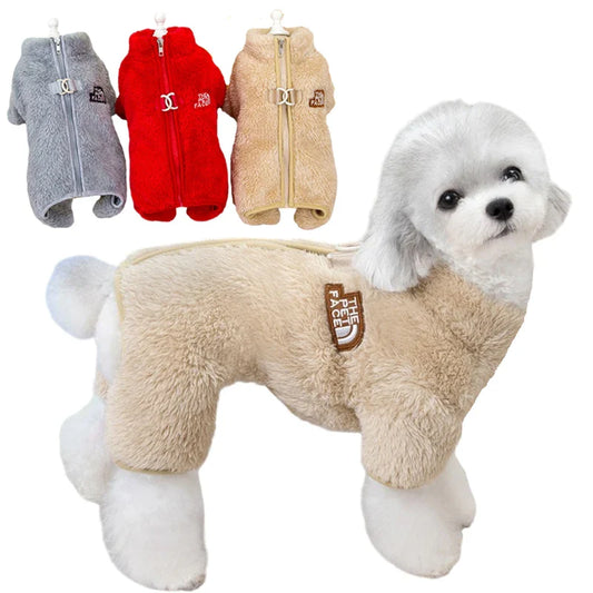 Winter Warmth for Your Pet – New Zipper Jumpsuit Coat for Small Dogs & Cats
