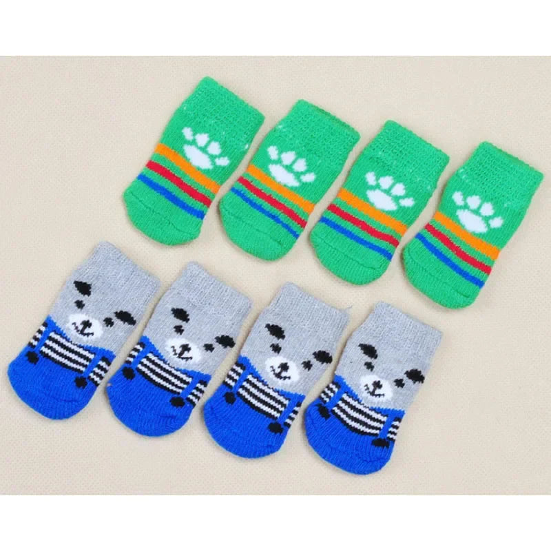 4Pcs Fashion Puppy Dog Shoes