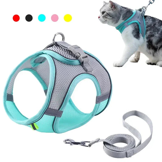 Adjustable Cat Harness & Leash Set