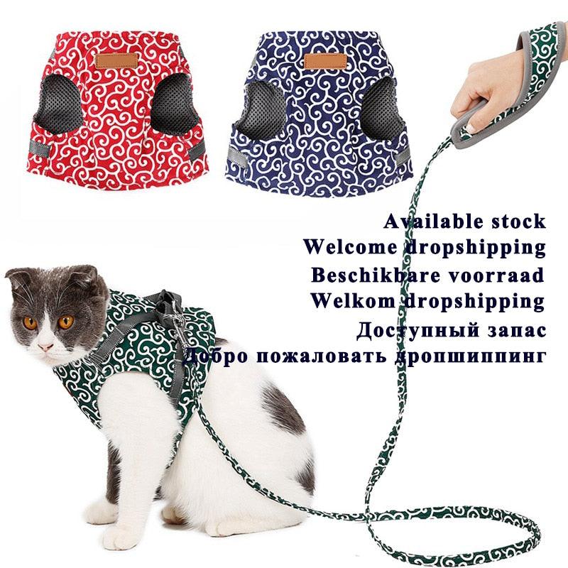 Lovely Floral Cat Harness